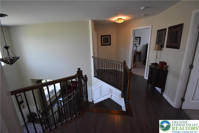 4323 Saratoga Dr, Lower Nazareth Twp, PA 18020 - stairway featuring wood finished floors