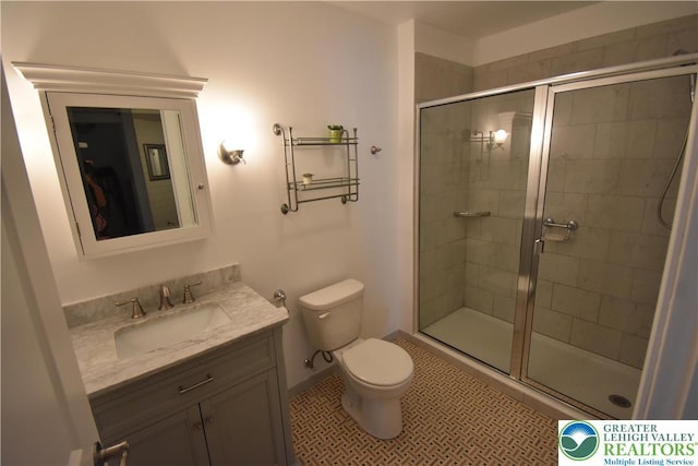 4323 Saratoga Dr, Lower Nazareth Twp, PA 18020 - bathroom featuring vanity and a stall shower