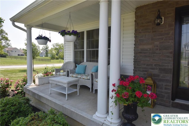 4323 Saratoga Dr, Lower Nazareth Twp, PA 18020 - view of covered porch