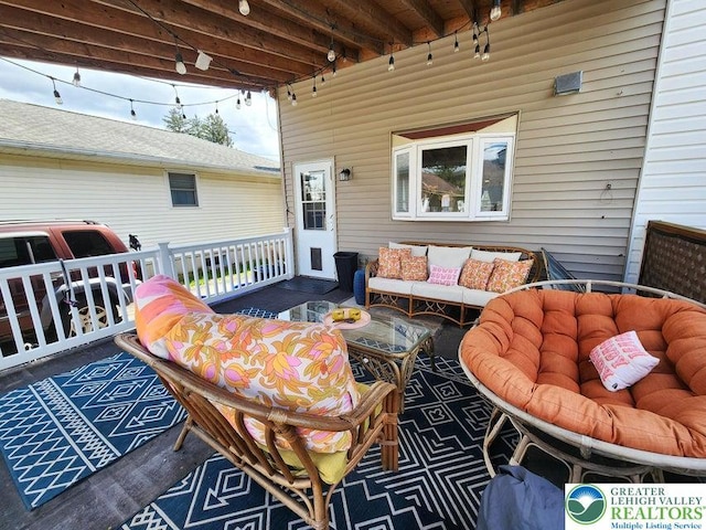 14 W 10th St, Jim Thorpe Borough, PA 18229 - deck with outdoor lounge area