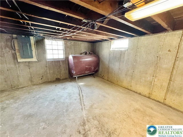 909 Genesee St, Allentown City, PA 18103 - below grade area with electric panel, oil tank, and plenty of natural light