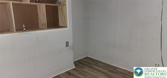 2463 Hillside Ave, Wilson Boro, PA 18042 - laundry room with wood finished floors and baseboards