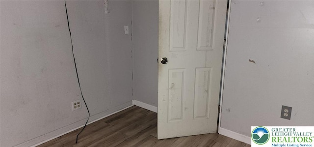 2463 Hillside Ave, Wilson Boro, PA 18042 - laundry room with wood finished floors and baseboards