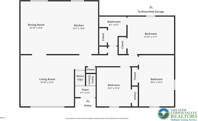 807 Bangor Rd, Plainfield Twp, PA 18064 - view of floor plan / room layout