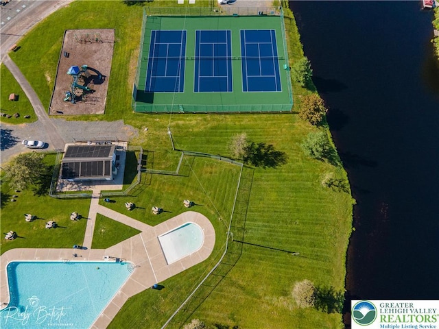 119 Tenicum Trl, Coolbaugh Twp, PA 18347 - aerial view of a pool