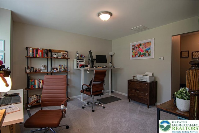 5959 Valley Forge Rd, Upper Saucon Twp, PA 18036 - carpeted home office featuring baseboards