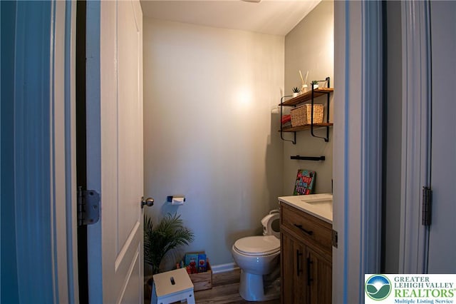 5959 Valley Forge Rd, Upper Saucon Twp, PA 18036 - bathroom featuring vanity and wood finished floors