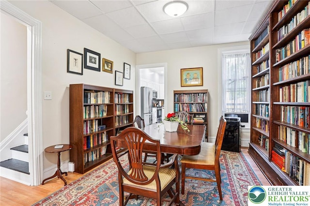 337 N 10th St, Allentown City, PA 18102 - dining space featuring wood finished floors and stairway