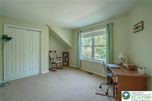 3213 Overlook Dr, Lower Macungie Twp, PA 18049 - carpeted office featuring baseboards