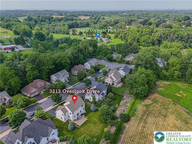 3213 Overlook Dr, Lower Macungie Twp, PA 18049 - aerial view of residential area