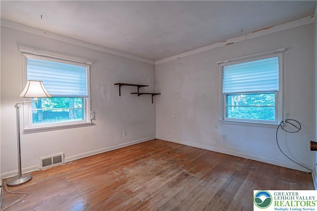 3344 Winchester Rd, Allentown City, PA 18104 - empty room with wood-type flooring and ornamental molding