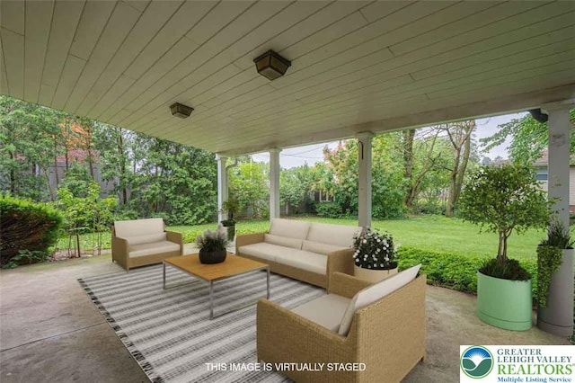 3344 Winchester Rd, Allentown City, PA 18104 - view of patio / terrace with outdoor lounge area