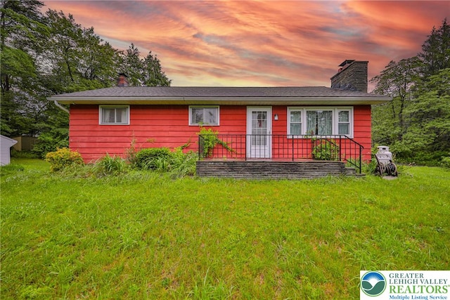 60 Maple Dr, Lower Towamensing Tp, PA 18071 - view of front of property featuring a chimney