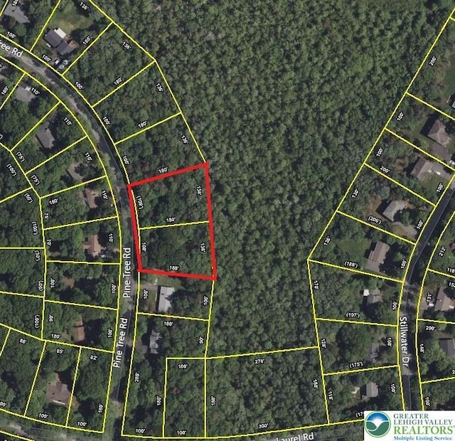 5120 Pine Tr Ln Unit 808, 809, Tobyhanna Twp, PA 18346 - map / location with property parcel outlined