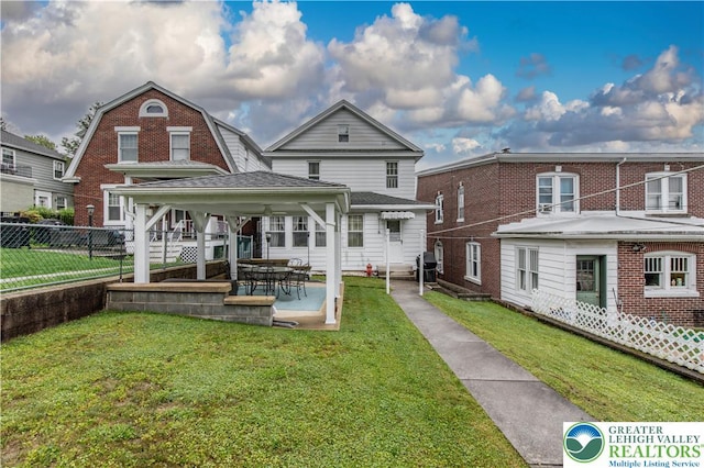 242 N Lehigh St, Tamaqua Boro, PA 18252 - back of house with a gazebo and a patio