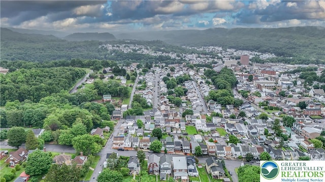 242 N Lehigh St, Tamaqua Boro, PA 18252 - aerial view of residential area featuring a mountain backdrop
