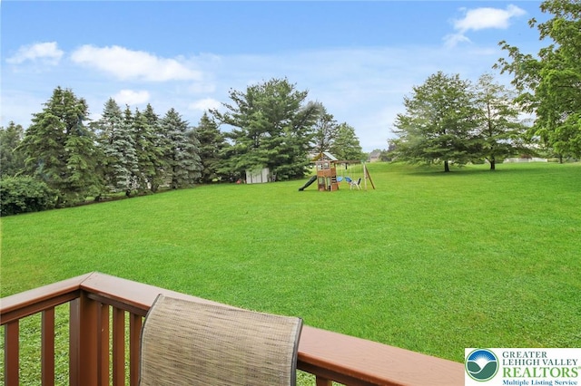 75 Marshall Run, Allen Twp, PA 18067 - view of green lawn featuring a playground