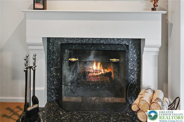 75 Marshall Run, Allen Twp, PA 18067 - detailed view of a high end fireplace and baseboards