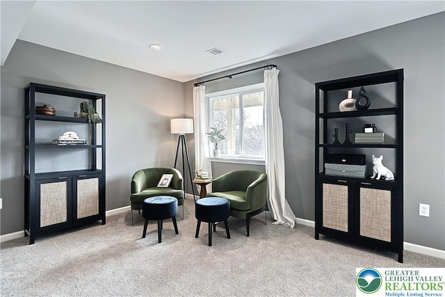 3220 Eisenhower Dr, Allen Twp, PA 18067 - sitting room featuring carpet flooring and baseboards