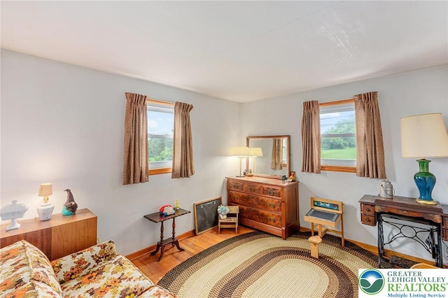 2560 Community Dr, Moore Twp, PA 18014 - sitting room with baseboards and wood finished floors