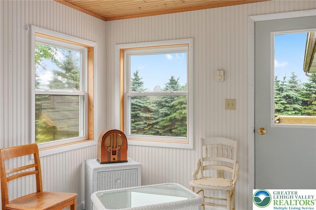 2560 Community Dr, Moore Twp, PA 18014 - living area featuring plenty of natural light and crown molding
