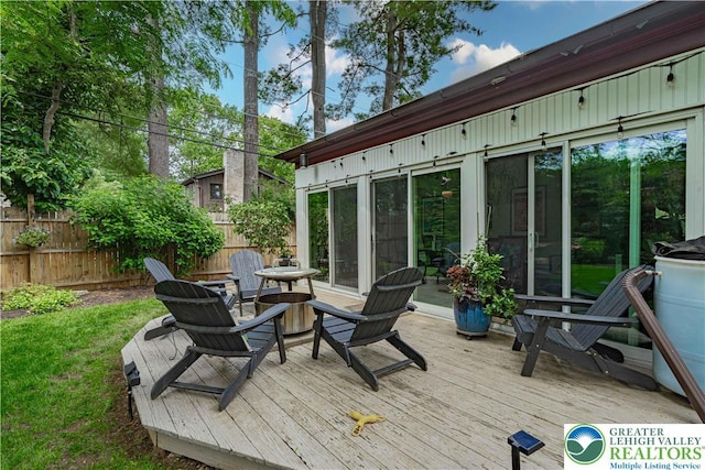 326 N Main St, Allentown City, PA 18104 - view of wooden deck
