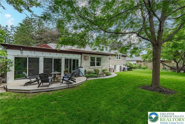 326 N Main St, Allentown City, PA 18104 - back of house featuring a deck