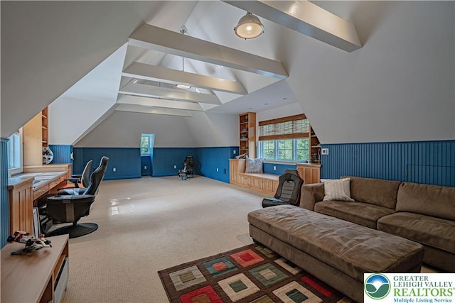 3054 Jordan Rd, North Whitehall Twp, PA 18069 - living area featuring carpet, healthy amount of natural light, and a desk