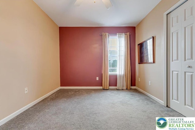 617 Lehigh Gap St, Walnutport Boro, PA 18088 - unfurnished bedroom with carpet flooring and a ceiling fan