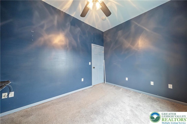 20 N 3rd St, Coplay Boro, PA 18037 - carpeted empty room with a ceiling fan and baseboards