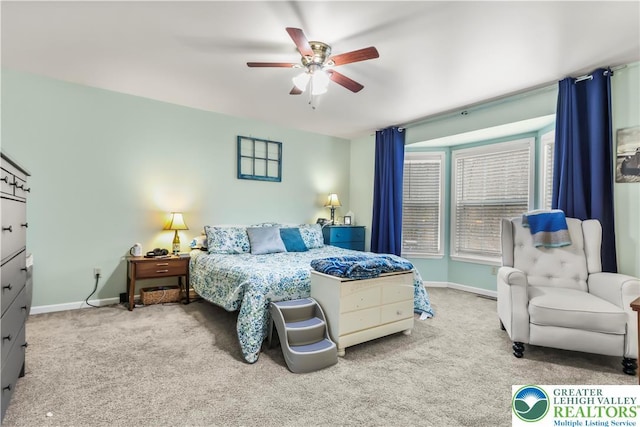 1661 Marjorie Ct, Middle Smithfield Twp, PA 18302 - bedroom with carpet flooring and a ceiling fan