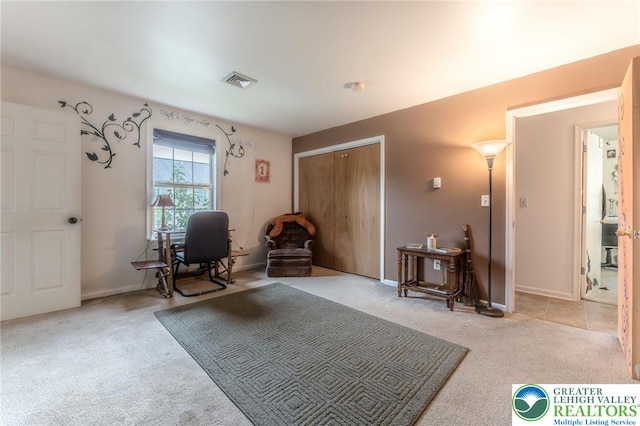 3195 Audubon St, Palmer Twp, PA 18045 - living area with carpet flooring and baseboards