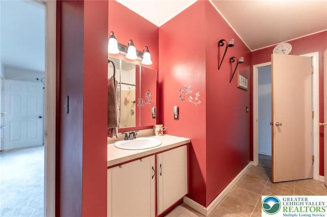 3195 Audubon St, Palmer Twp, PA 18045 - bathroom featuring vanity and tile patterned flooring
