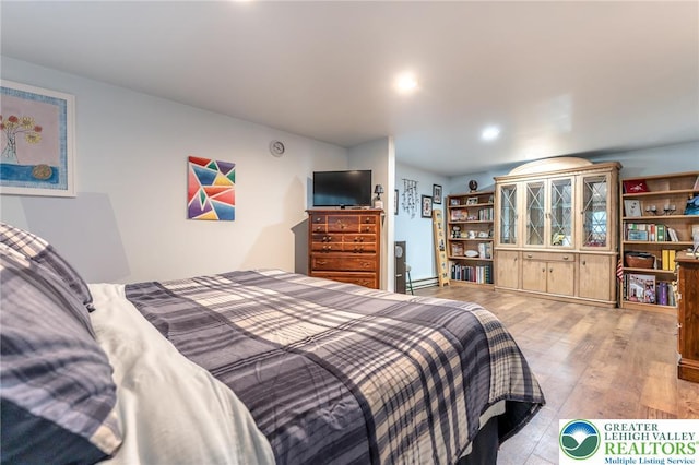 3195 Audubon St, Palmer Twp, PA 18045 - bedroom with wood finished floors and recessed lighting