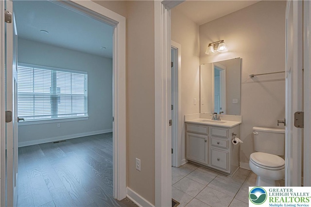 3610 Sweet Meadow Ct, Macungie Boro, PA 18062 - half bathroom featuring vanity and toilet
