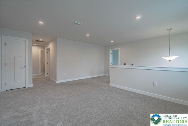 3610 Sweet Meadow Ct, Macungie Boro, PA 18062 - carpeted empty room featuring baseboards and recessed lighting