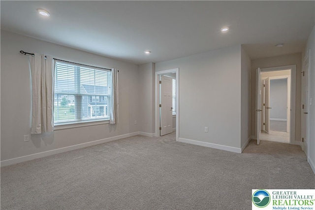 3610 Sweet Meadow Ct, Macungie Boro, PA 18062 - spare room with light carpet, recessed lighting, and a smoke detector
