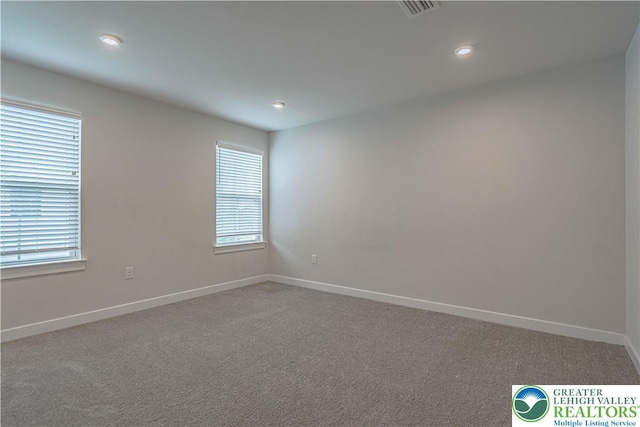 3610 Sweet Meadow Ct, Macungie Boro, PA 18062 - spare room featuring healthy amount of natural light, carpet floors, and recessed lighting