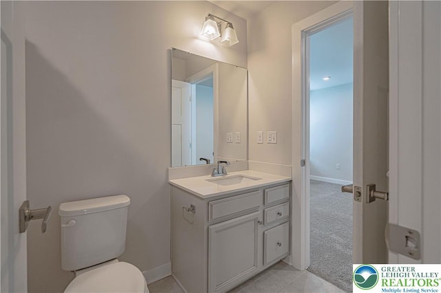 3610 Sweet Meadow Ct, Macungie Boro, PA 18062 - bathroom featuring vanity and tile patterned flooring