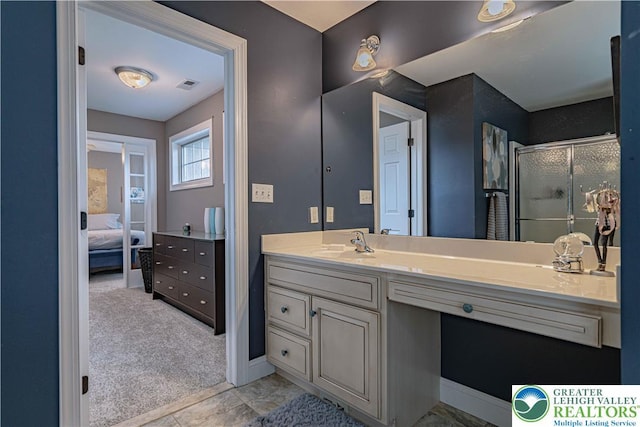 6532 Forest Knoll Ct, Upper Macungie Twp, PA 18106 - full bath featuring ensuite bath, vanity, and a stall shower