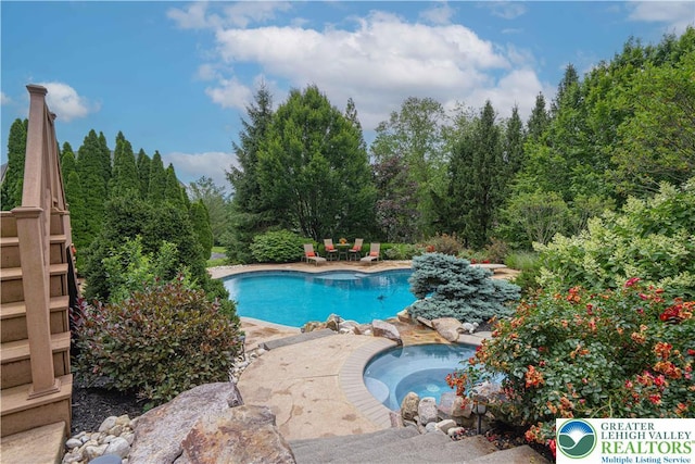 6532 Forest Knoll Ct, Upper Macungie Twp, PA 18106 - swimming pool featuring an in-ground hot tub