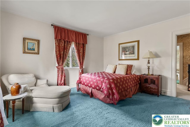 2730 Chew St, Allentown City, PA 18104 - carpeted bedroom featuring crown molding