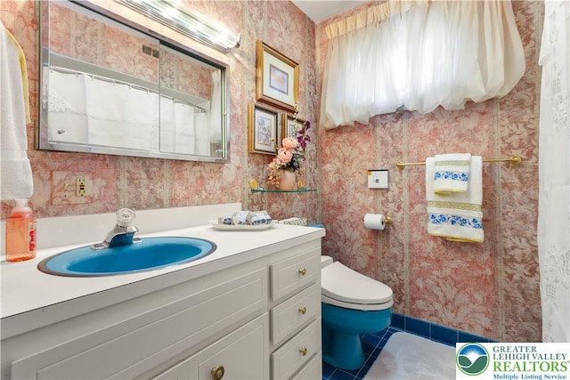 2730 Chew St, Allentown City, PA 18104 - full bath featuring tile patterned floors and vanity