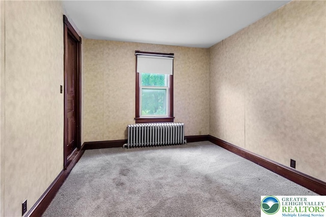 170 S Whitfield St, Nazareth Boro, PA 18064 - carpeted empty room with radiator and baseboards