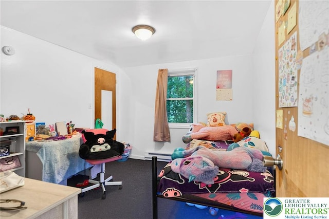 485 S Walnut St, Slatington Boro, PA 18080 - carpeted bedroom featuring a baseboard radiator
