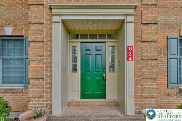 634 Country Club Rd, Easton, PA 18045 - property entrance featuring brick siding