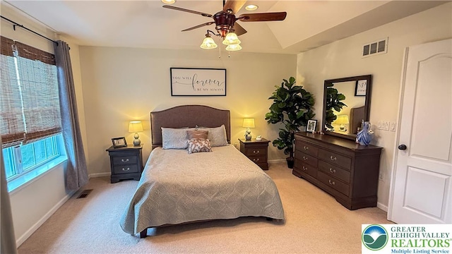 102 Gray Dr, Allen Twp, PA 18067 - bedroom featuring light carpet and ceiling fan