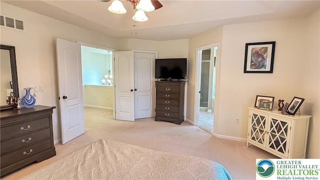 102 Gray Dr, Allen Twp, PA 18067 - bedroom with light colored carpet and connected bathroom