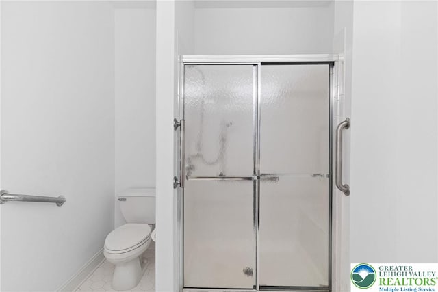 1883 Gregory Pl, Lower Saucon Twp, PA 18055 - full bathroom with a stall shower and tile patterned floors