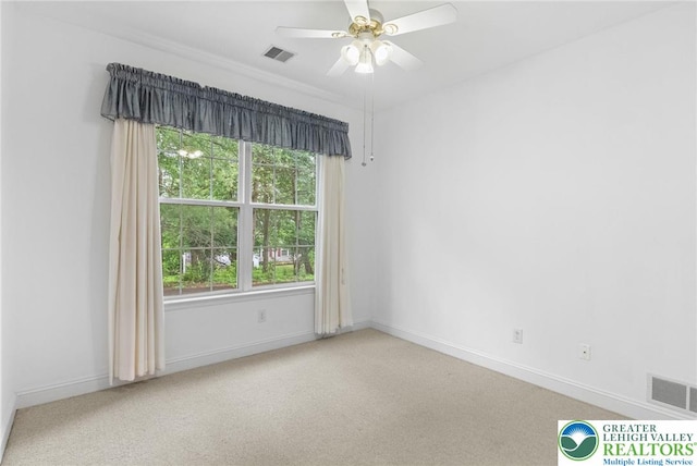 1883 Gregory Pl, Lower Saucon Twp, PA 18055 - carpeted empty room featuring a ceiling fan and baseboards